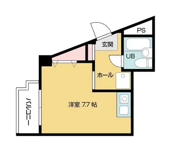 シャロウズ イン 中瀬【7階】の間取り