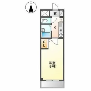 ウイング志賀本通【202号室】の間取り