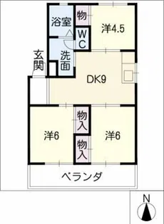 第一橋本マンション【3階】の間取り