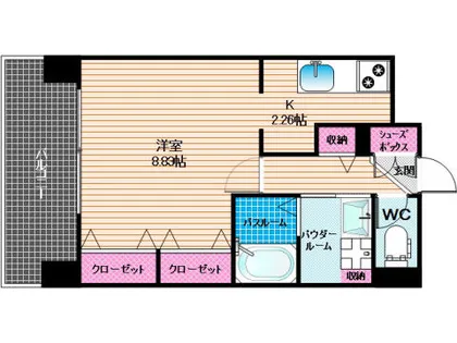 ソシオス平尾【5階】の間取り
