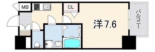 ポルトボヌール神戸湊川公園【15階】の間取り