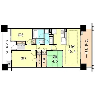クレヴィアタワー神戸ハーバーランド【23階】の間取り