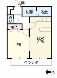 SHOEI MANSION佐古前【2階】の間取り