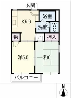 グリーンハイツ杉 A棟【1階】の間取り