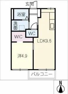サンライズ百合ヶ丘C棟【2階】の間取り