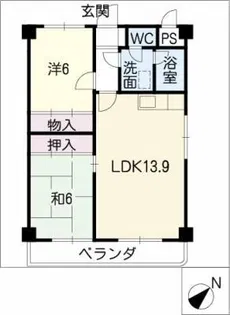 サリテールモリ【6階】の間取り