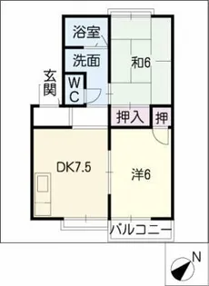 ピアチェーレM【2階】の間取り