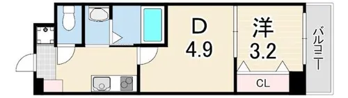 AII上ヶ原関学前【2階】の間取り
