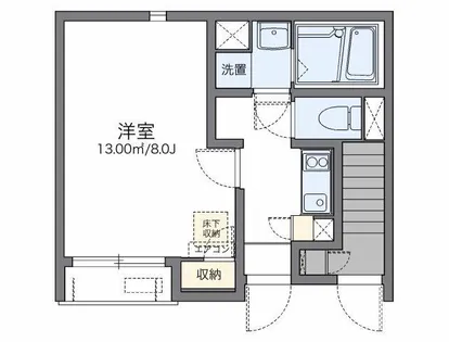 レオネクスト弁天【1階】の間取り