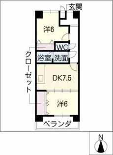 ベルウッド名駅【5階】の間取り