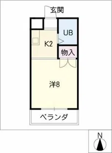 カスティーヌ千代田【5階】の間取り