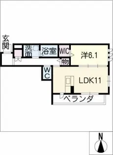 Life橘一丁目【1階】の間取り