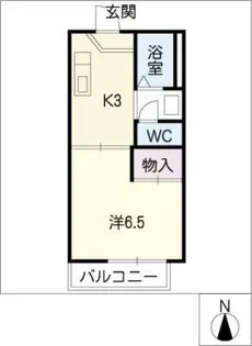 ブランドール S A棟【2階】の間取り