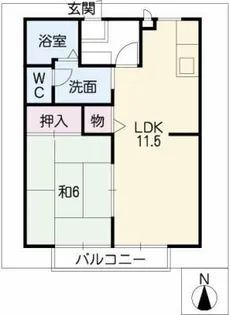 サンビレッジ上郷A【1階】の間取り