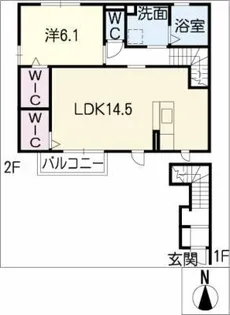 ファミール丸山【2階】の間取り