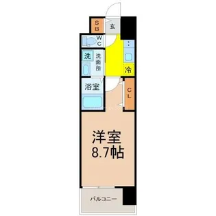 プレイズシード車道スクエア【5階】の間取り