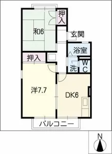セジュール羽幸【2階】の間取り