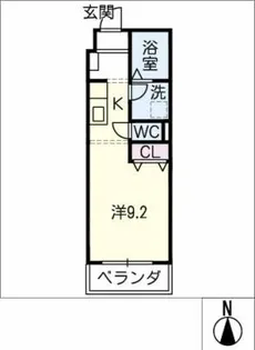 リストレジデンス八田【3階】の間取り