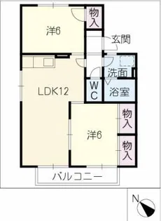 エイトファーム知立E棟【2階】の間取り