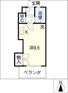 ニューウェーブ長久手【1階】の間取り