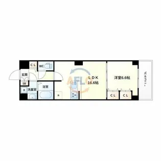 アルバ・トルナーレ江坂【5階】の間取り