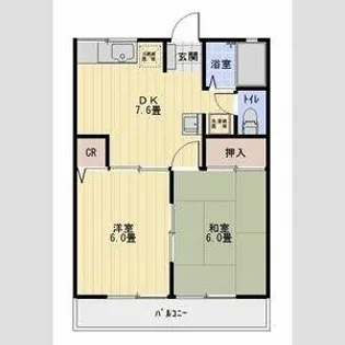 ドヌールⅡ【2階】の間取り