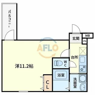 フジパレス阿倍野丸山通Ⅱ番館【2階】の間取り