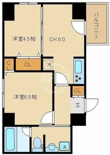 Zeus難波CUBE【11階】の間取り
