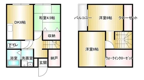 ファミール頴田【101号室】の間取り
