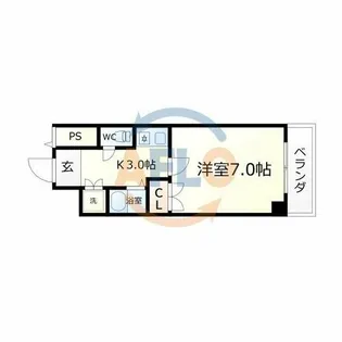 フォレステージ緑橋【2階】の間取り