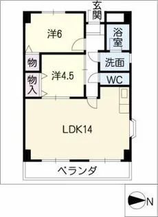 マンション藤丸【4階】の間取り
