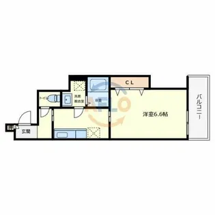 クレアール西今川【1階】の間取り
