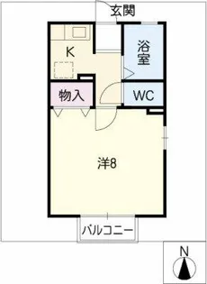 アバンサール【2階】の間取り