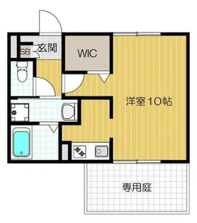 ハイツオーキッド【1階】の間取り