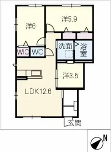 ハイム ローゼン【1階】の間取り