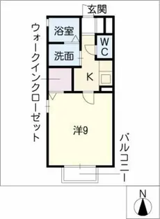 コーポ八の通【2階】の間取り
