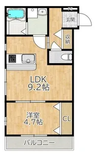 ウィズ交野【3階】の間取り