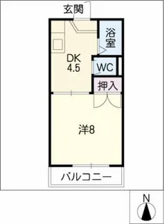 アベニュー朝日ヶ丘【2階】の間取り