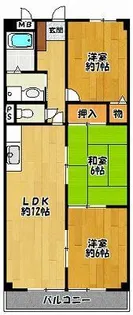 メゾンヴェール中尾Ⅰ【503号室】の間取り
