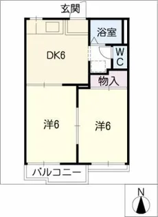 フォーブルながた【1階】の間取り