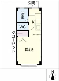 サンハイツ長坂A棟【1階】の間取り