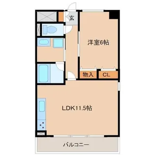 レジーナウエスト武庫之荘【4階】の間取り