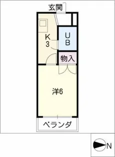 アリストムラテ【3階】の間取り