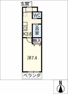 A・City港本宮【5階】の間取り