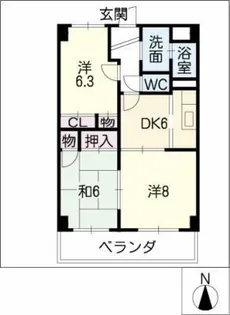 ドミール・ルラシェ【3階】の間取り
