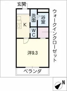 サンメゾン弘栄【1階】の間取り