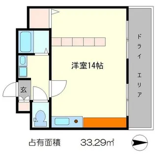アビタシオン鴨川【-1階】の間取り