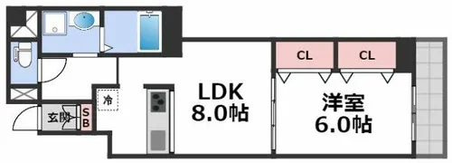 幸田マンション新深江【4階】の間取り