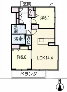 ハイグランド覚王山【2階】の間取り