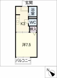 佐藤ハイツB棟【2階】の間取り